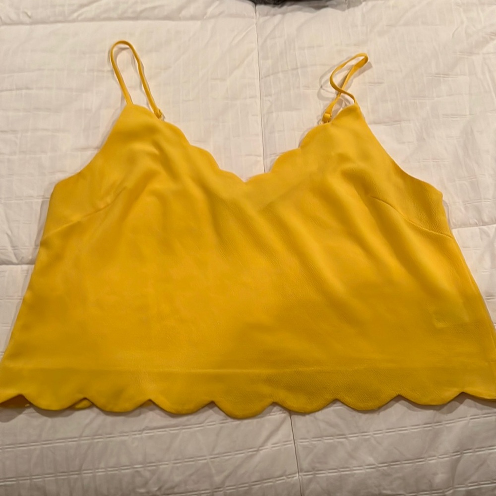 Yellow Lush Tank Top Size M